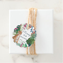 Etiquetas Para Recuerdos Mamá ciega del Safari Tigre para ser Baby Shower