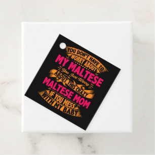Etiquetas Para Recuerdos Mamá maltesa loca