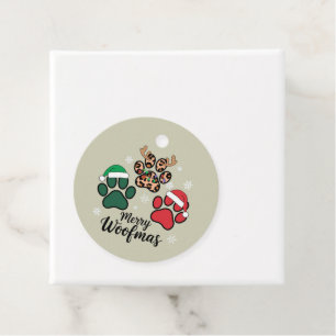 Etiquetas Para Recuerdos Mamá Perro Navidad Feliz Woofmas Amante Perros Xma
