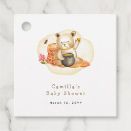 Etiquetas Para Recuerdos Mama To Bee Teddy Bear Honeycomb Baby Shower