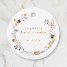 Etiquetas Para Recuerdos Mama to Bee Wildflower Baby Shower