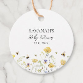 Etiquetas Para Recuerdos Mami to Bee Wildflower Baby Shower
