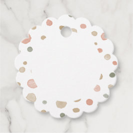 Etiquetas Para Recuerdos Mandy Confetti Water Dots Favor Tags