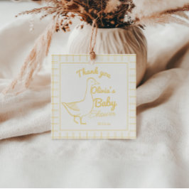 Etiquetas Para Recuerdos Mano de burro desgarrada y neutral Baby Shower