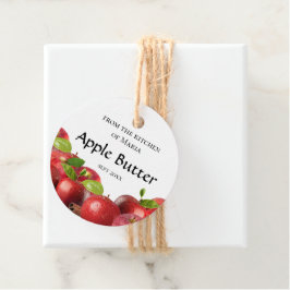 Etiquetas Para Recuerdos Mantequilla de maní roja casera para cortar 2 pulg