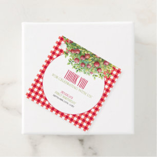 Etiquetas Para Recuerdos Manzana de otoño de nuestro ojo primer cumpleaños