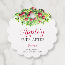 Etiquetas Para Recuerdos Manzana Siempre Después de la Boda de Manzana