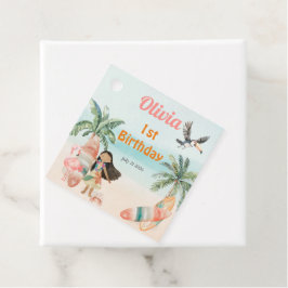 Etiquetas Para Recuerdos Mar Tropical Beach Summer Surf Mar Primer Chica de