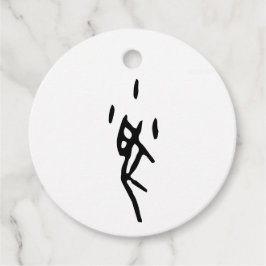 Etiquetas Para Recuerdos Maravillosa rata de zodiaco chino-#001-