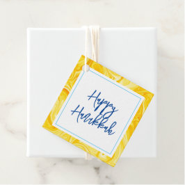 Etiquetas Para Recuerdos Marbelix Paint Art HAPPY HANUKKAH Holiday