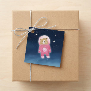 Etiquetas Para Recuerdos Marca Baby Shower Favorito de espacio de oso de as