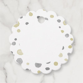 Etiquetas Para Recuerdos Marcas de color de agua de confetti Lottie Favor T