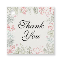 Marco Verde Y Rojo Floral Gracias