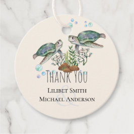Etiquetas Para Recuerdos Marea Turtles Beach Wedding Favor Tags