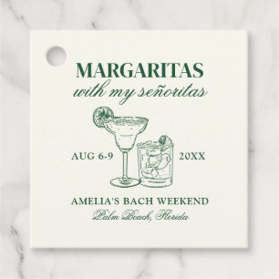 Etiquetas Para Recuerdos Margaritas Con Mi Señoritas Bachelorette Weekend