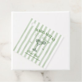 Etiquetas Para Recuerdos Margaritas y Matrimonia Bachelorette a rayas