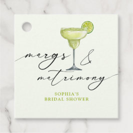 Etiquetas Para Recuerdos Margs & Matrimony Green Lime Bridal Shower