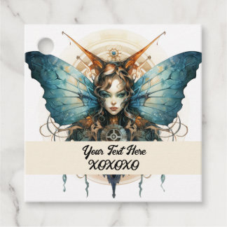 Etiquetas Para Recuerdos mariposa de fiesta steampunk