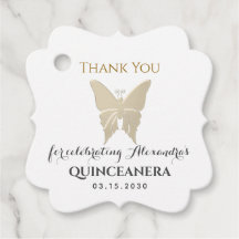 Mariposa Dorada Quinceañera