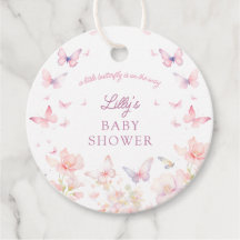 Mariposa en el Baby Shower Way Pink Flowers