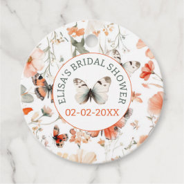 Etiquetas Para Recuerdos Mariposa Meadow Watercolor PERSONALIZADO Bridal Sh