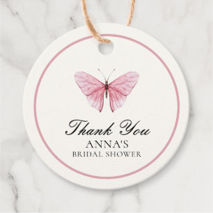 Etiquetas Para Recuerdos Mariposas Flores Agradecimiento por Despedida de S