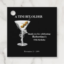 Martini Un Poco Más Viejo Cumpleaños 40 Hombres