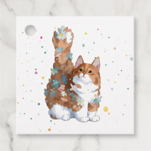 Etiquetas Para Recuerdos Mascota de gato kitsch