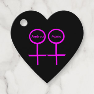 Etiquetas Para Recuerdos Matrimonio personalizado para amantes de las lesbi