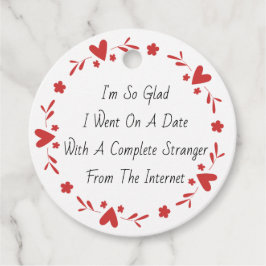 Etiquetas Para Recuerdos Me alegra mucho el aniversario gracioso, el matrim