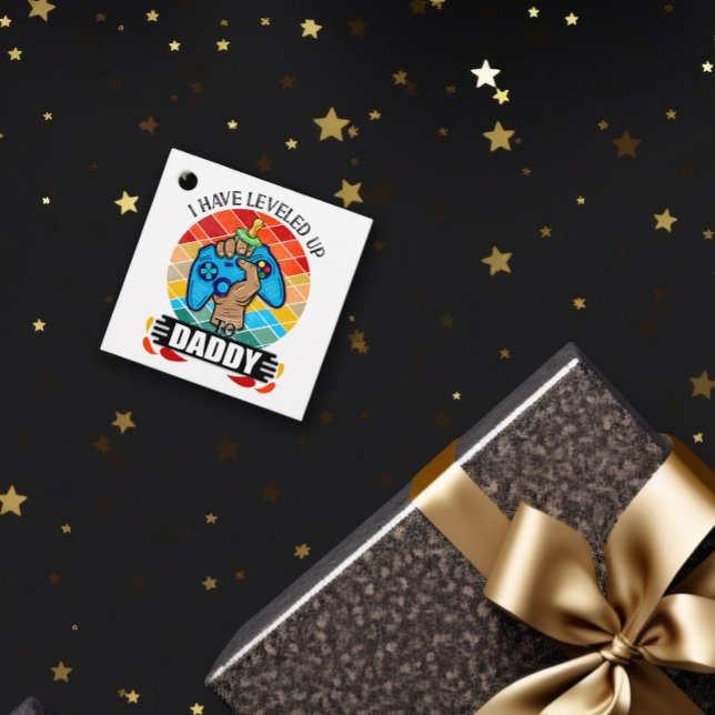 Etiquetas Para Recuerdos Me he levantado con papá (I Have Leveled Up to Daddy Favor Tag)
