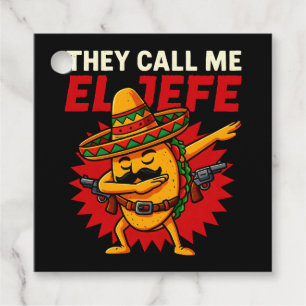 Etiquetas Para Recuerdos Me Llaman El Jefe Taco Funny Cinco De Mayo