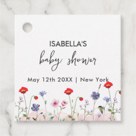 Etiquetas Para Recuerdos Meadow Summer Wildflower Baby Shower