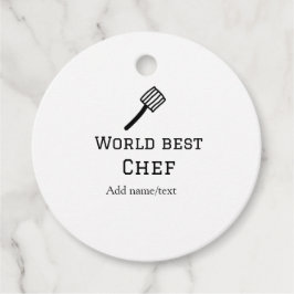 Etiquetas Para Recuerdos Mejor chef del mundo añadir nombre de la cocina de