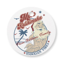 Mele Kalikimaka Feliz Navidad Santa Hawái