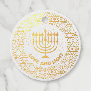 Etiquetas Para Recuerdos Menorah Hannukah