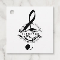 Mensaje personalizado Gracias Nota Musical Favor T