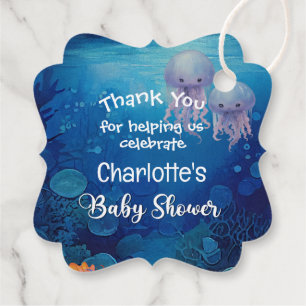 Etiquetas Para Recuerdos Mermaid Baby Shower Gracias Por Favorecer Las Etiq