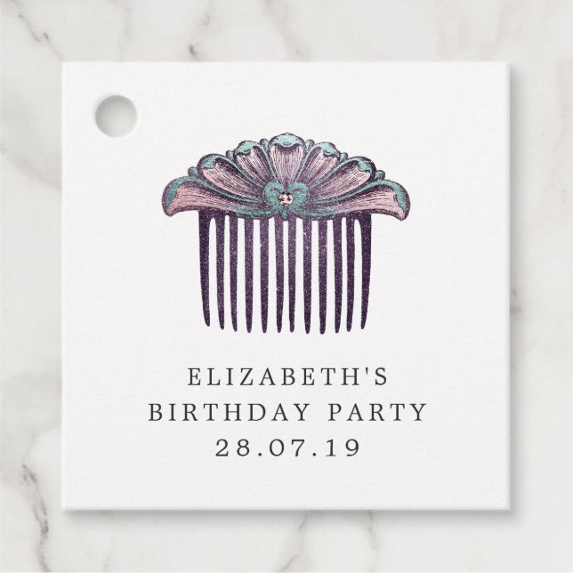 Etiquetas Para Recuerdos Mermaid Diamond Lace (Anverso)