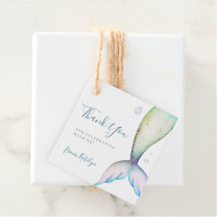 Etiquetas Para Recuerdos Mermaid Tail Birday Gracias