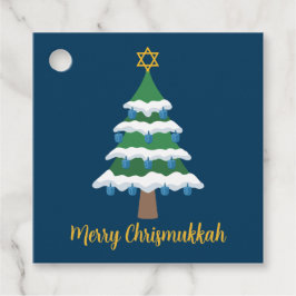 Etiquetas Para Recuerdos Merry Chrismukkah Cute Hanukkah Tree Fiesta