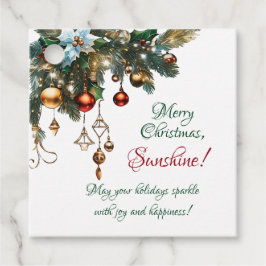 Etiquetas Para Recuerdos Merry Chritmas Sunshine Classic