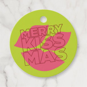 Etiquetas Para Recuerdos Merry Kissmas Gift Tag