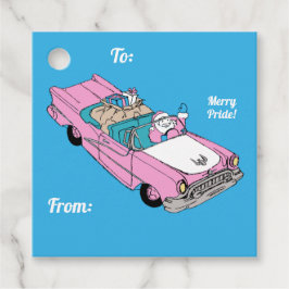 Etiquetas Para Recuerdos Merry Pride Santa Car