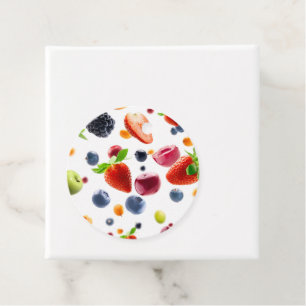 Etiquetas Para Recuerdos Mezcla de frutas