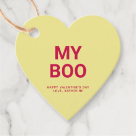 Etiquetas Para Recuerdos Mi El día de San Valentín lindo del corazón amaril