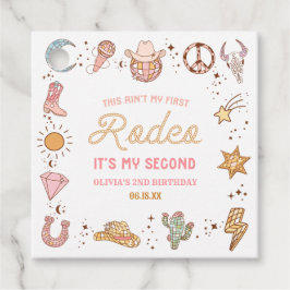 Etiquetas Para Recuerdos Mi segundo Fiesta de Noche Rodeo Occidental