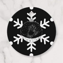 Etiquetas Para Recuerdos Midnight Snowman