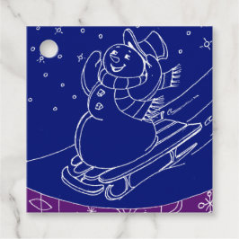 Etiquetas Para Recuerdos Midnight Snowman