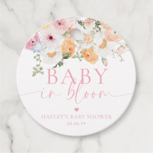 Etiquetas Para Recuerdos Millie Floral Baby En Bloom Baby Shower